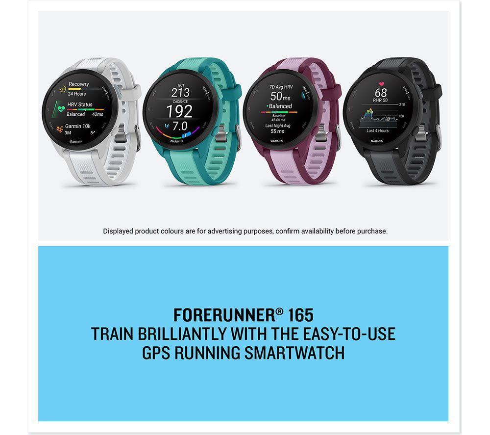 GARMIN Forerunner 165 Music Sports Watch - Black & Slate, 43 mm image number 5 of 5