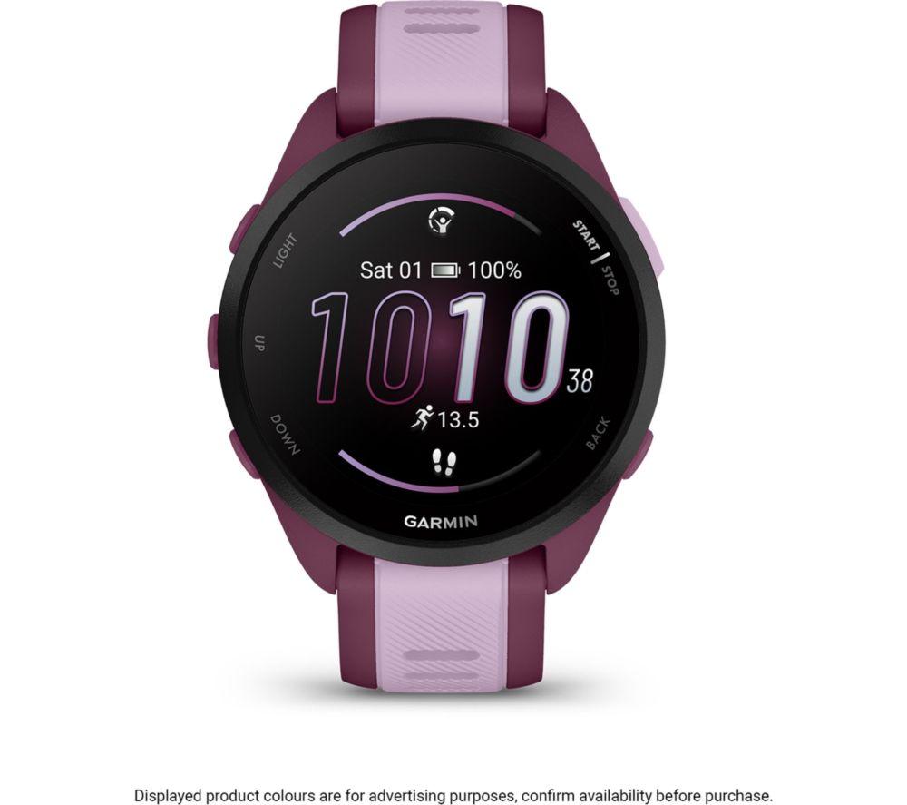 GARMIN Forerunner 165 Music Sports Watch - Berry & Lilac, 43 mm