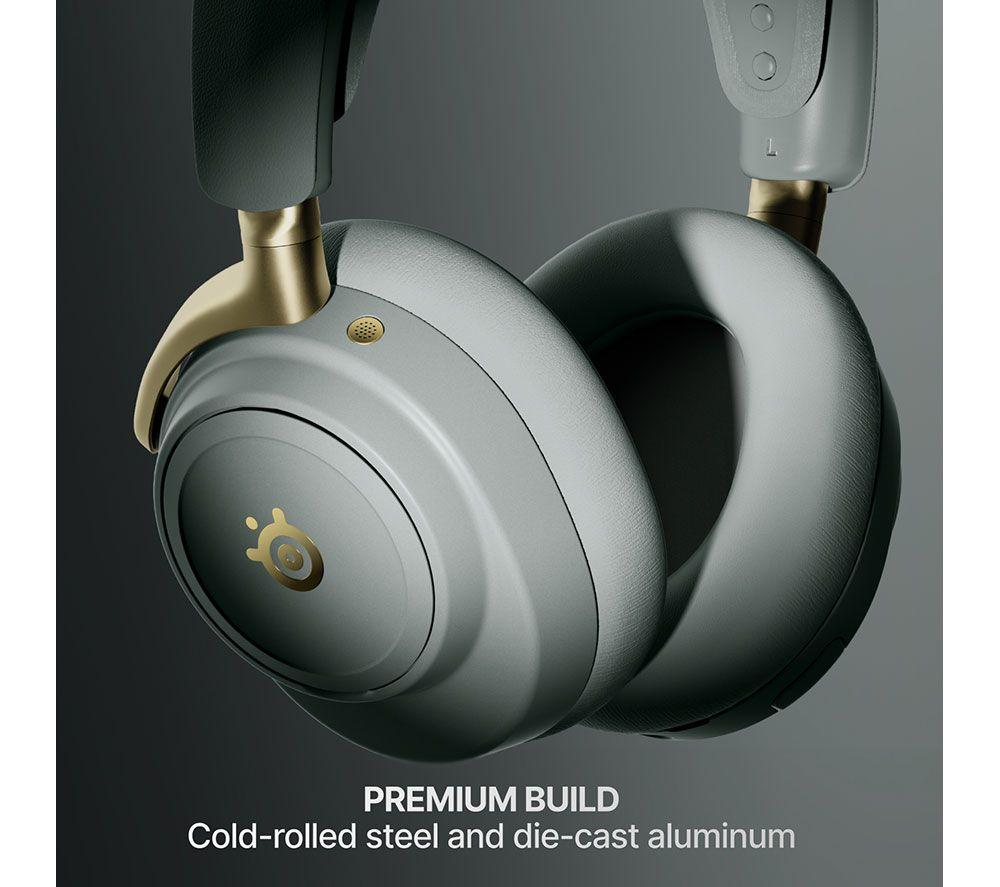 STEELSERIES Arctis Nova Elite Wireless 7.1 Gaming Headset - Sage & Gold image number 10 of 11
