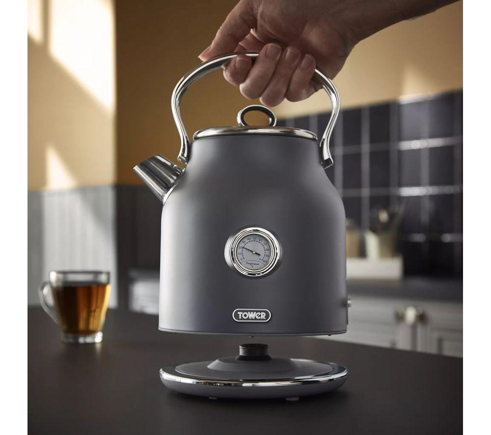 TOWER Renaissance 4-Slice Toaster and Kettle Bundle - Grey image number 8 of 9
