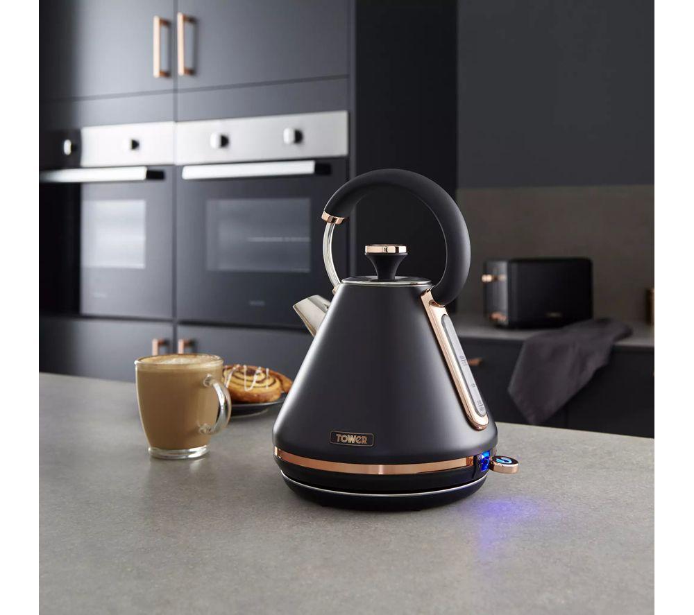 TOWER Cavaletto 4-Slice Toaster and Kettle Bundle - Black image number 7 of 7