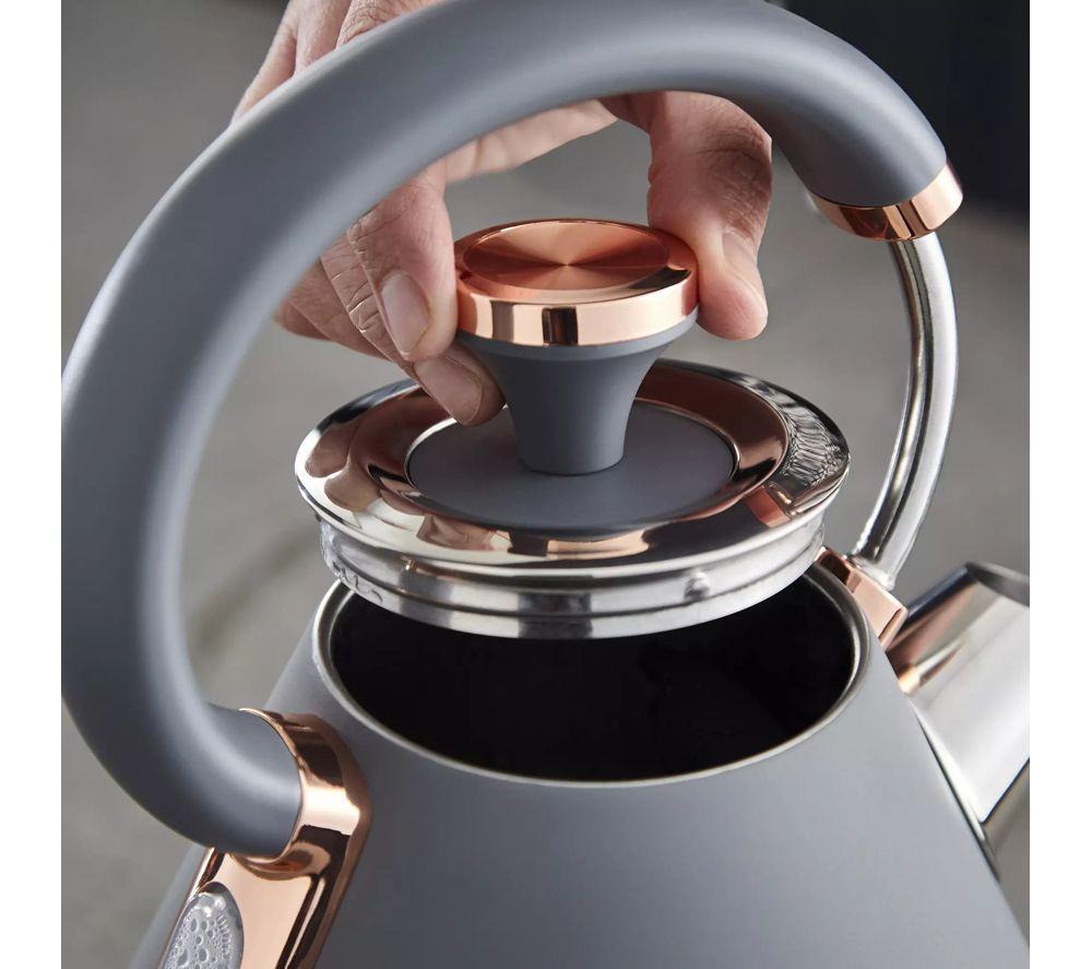 TOWER Cavaletto 4-Slice Toaster and Kettle Bundle - Grey image number 2 of 7