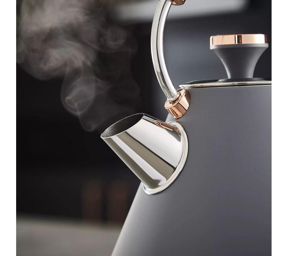 TOWER Cavaletto 4-Slice Toaster and Kettle Bundle - Grey image number 5 of 7