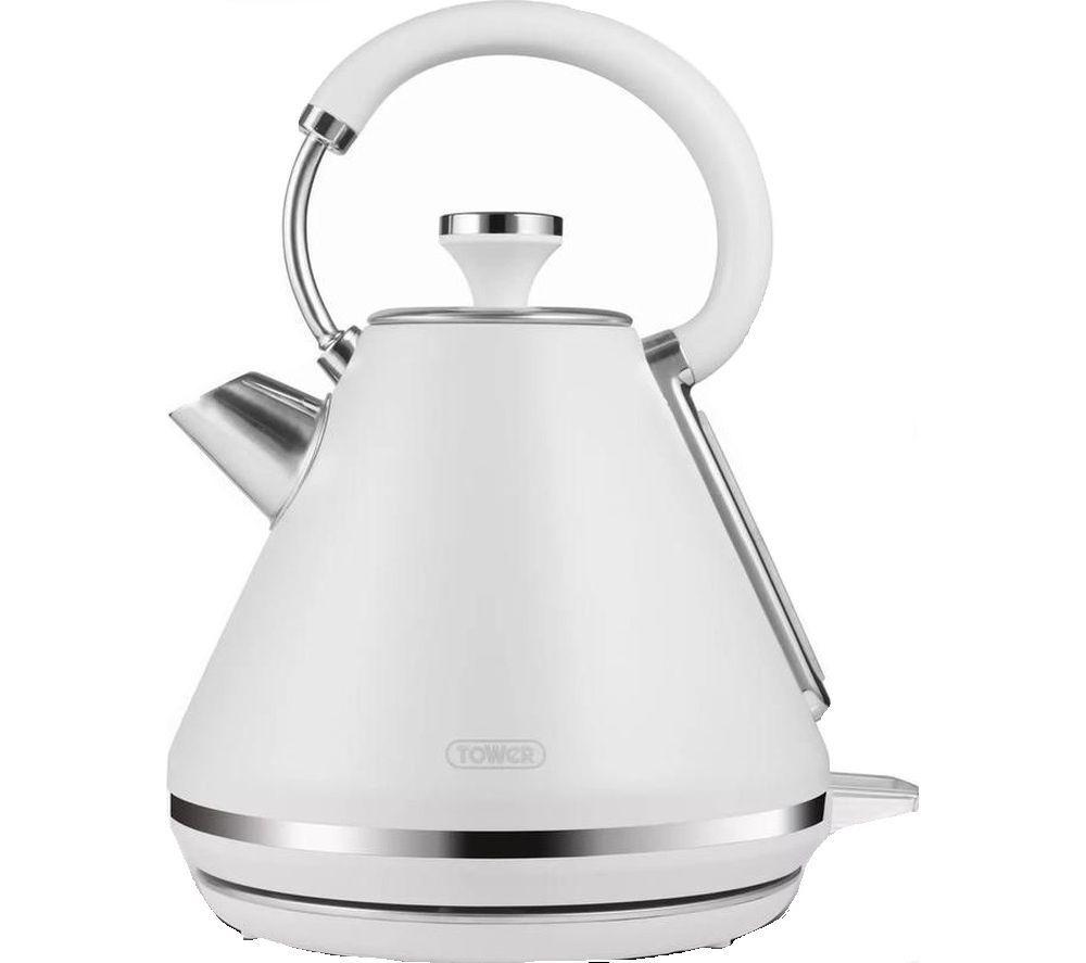 TOWER Mirage 2-Slice Toaster and Traditional Kettle Bundle - White image number 2 of 10