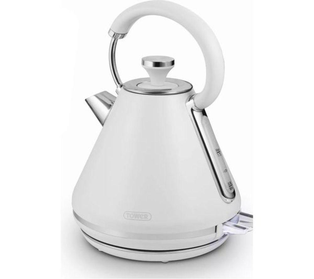 TOWER Mirage 2-Slice Toaster and Traditional Kettle Bundle - White image number 3 of 10
