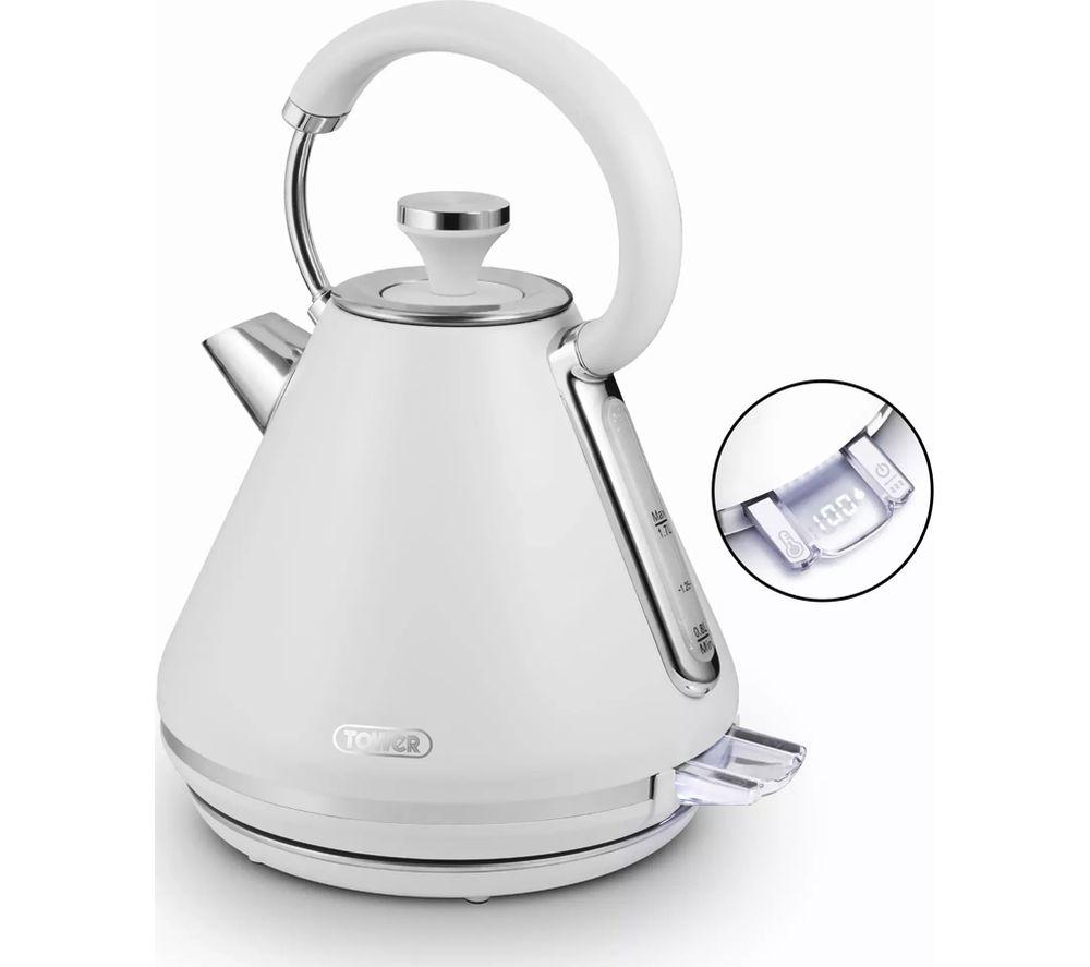 TOWER Mirage 2-Slice Toaster and Traditional Kettle Bundle - White image number 4 of 10