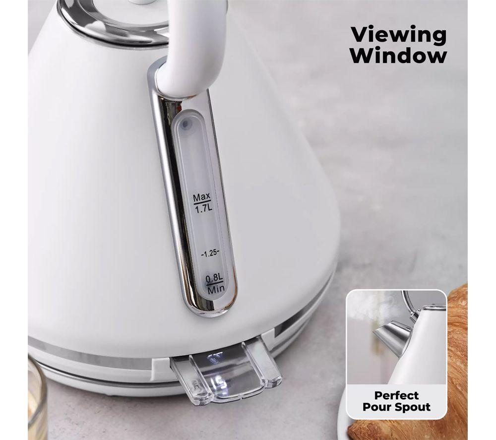 TOWER Mirage 2-Slice Toaster and Traditional Kettle Bundle - White image number 8 of 10