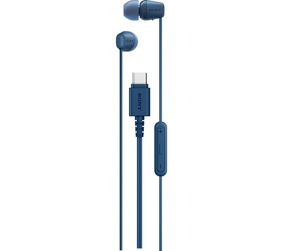 SONY IER-EX15C USB-C Earphones - Blue