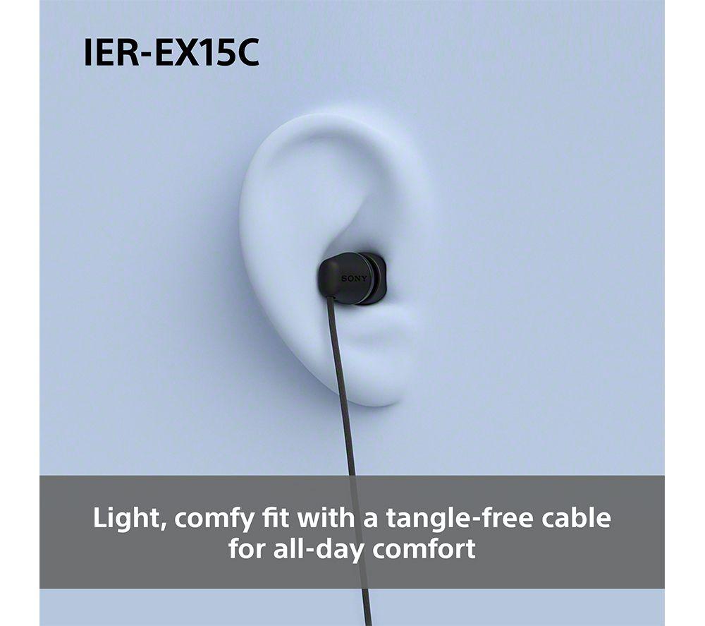 SONY IER-EX15C USB-C Earphones - White image number 4 of 9
