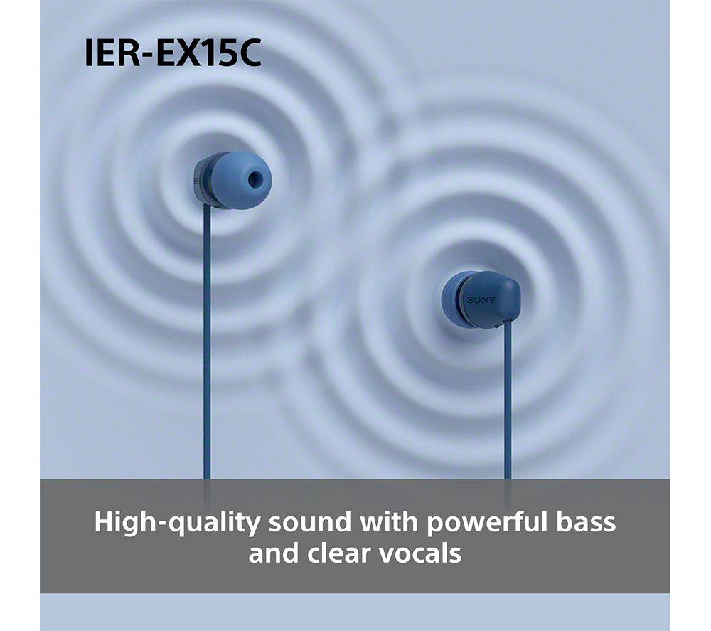SONY IER-EX15C USB-C Earphones - White image number 5 of 9