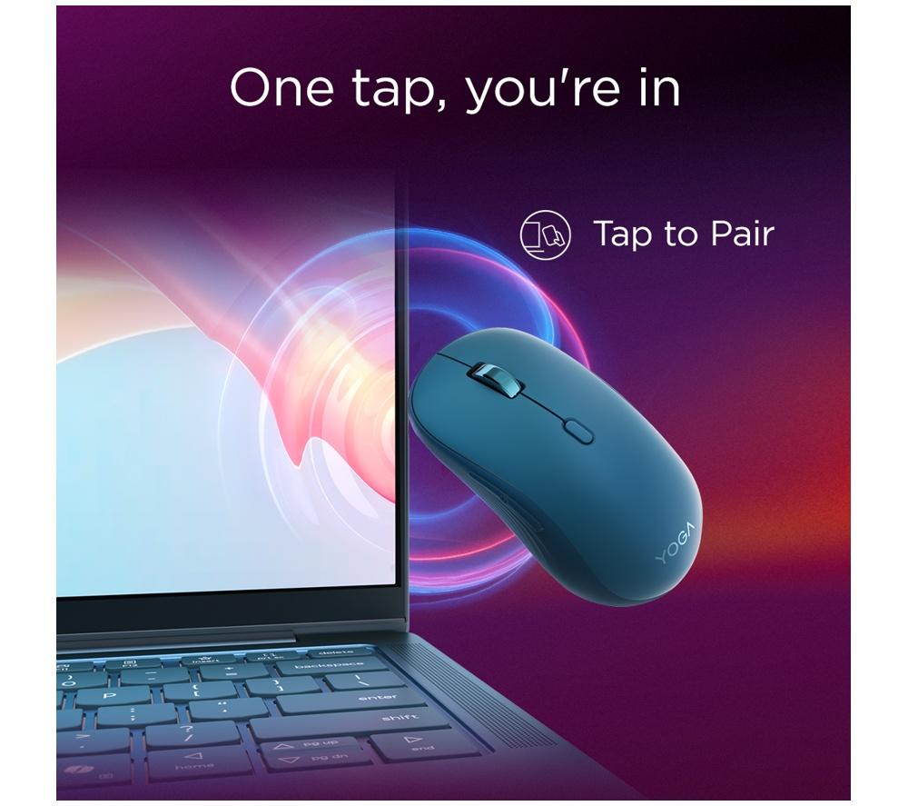 LENOVO Yoga Silent Wireless Optical Mouse - Cosmic Blue image number 4 of 8