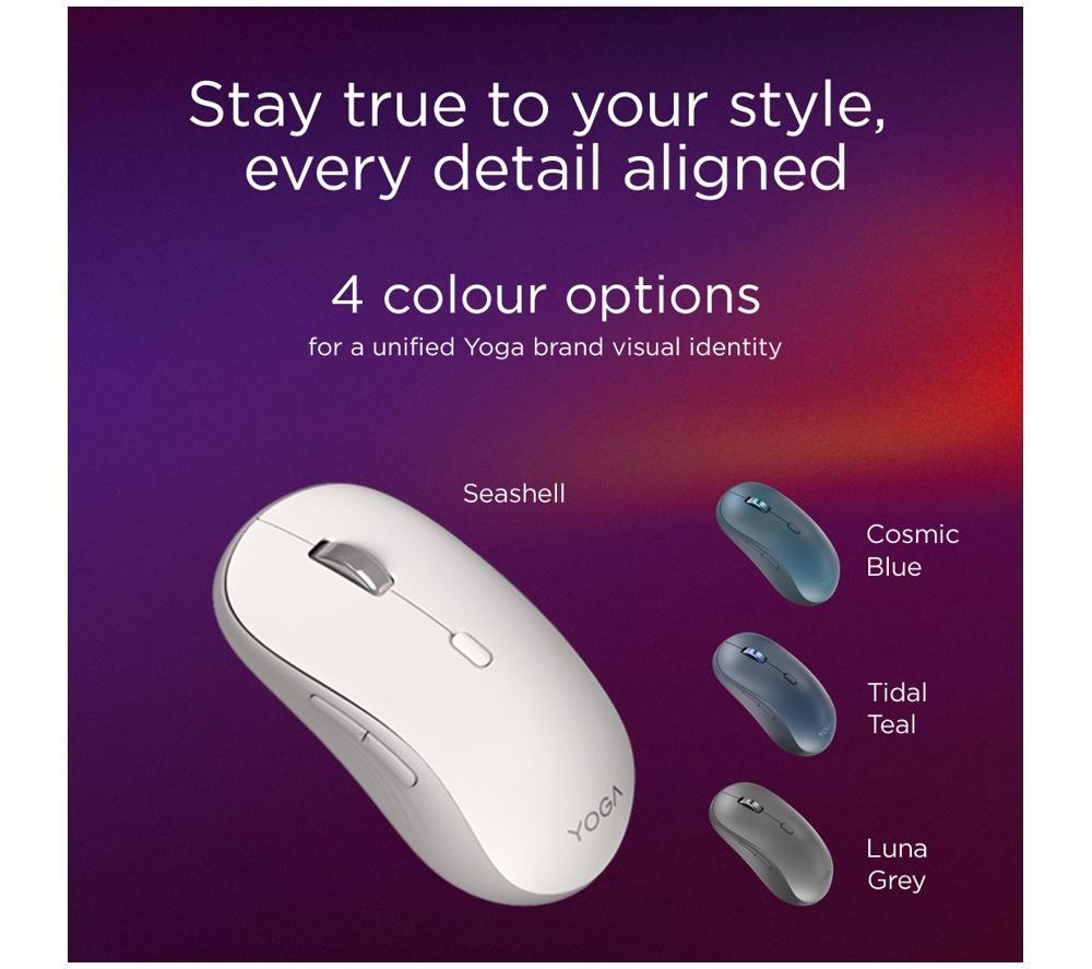 LENOVO Yoga Silent Wireless Optical Mouse - Seashell image number 5 of 8