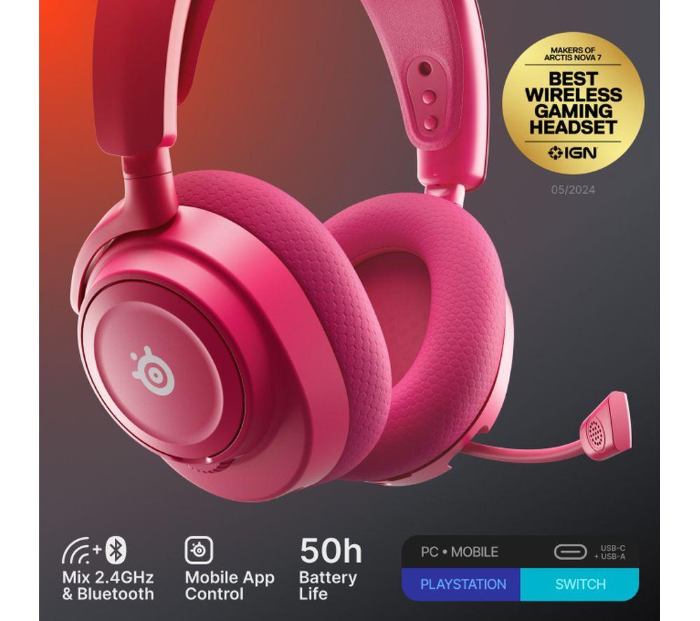 STEELSERIES Arctis Nova 7 Gen 2 Gaming Headset - Magenta image number 2 of 9