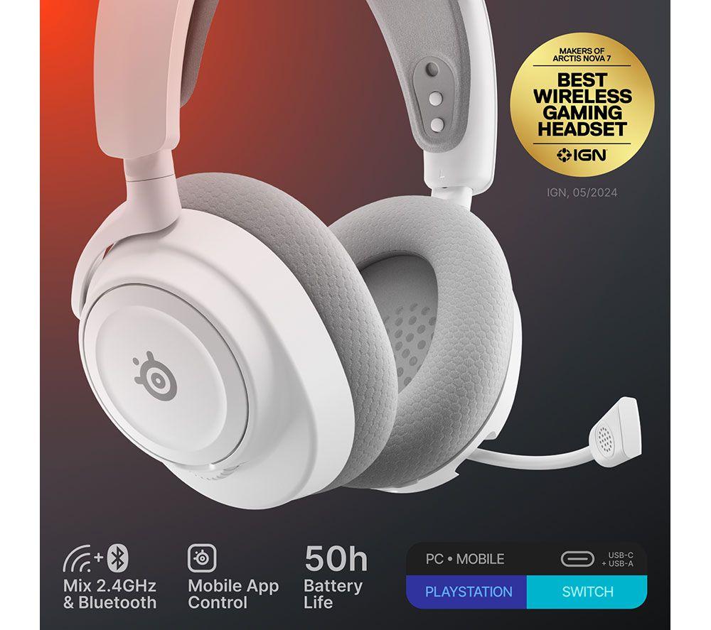 STEELSERIES Arctis Nova 7 Gen 2 Gaming Headset - White image number 2 of 9