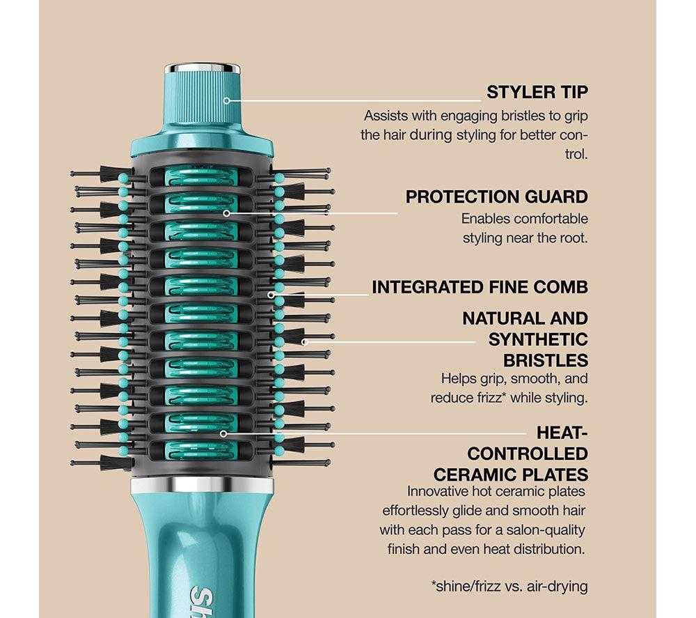 SHARK Glossi HT302UKTL 2-in-1 Hot Brush and Air Glosser - Juniper image number 9 of 14