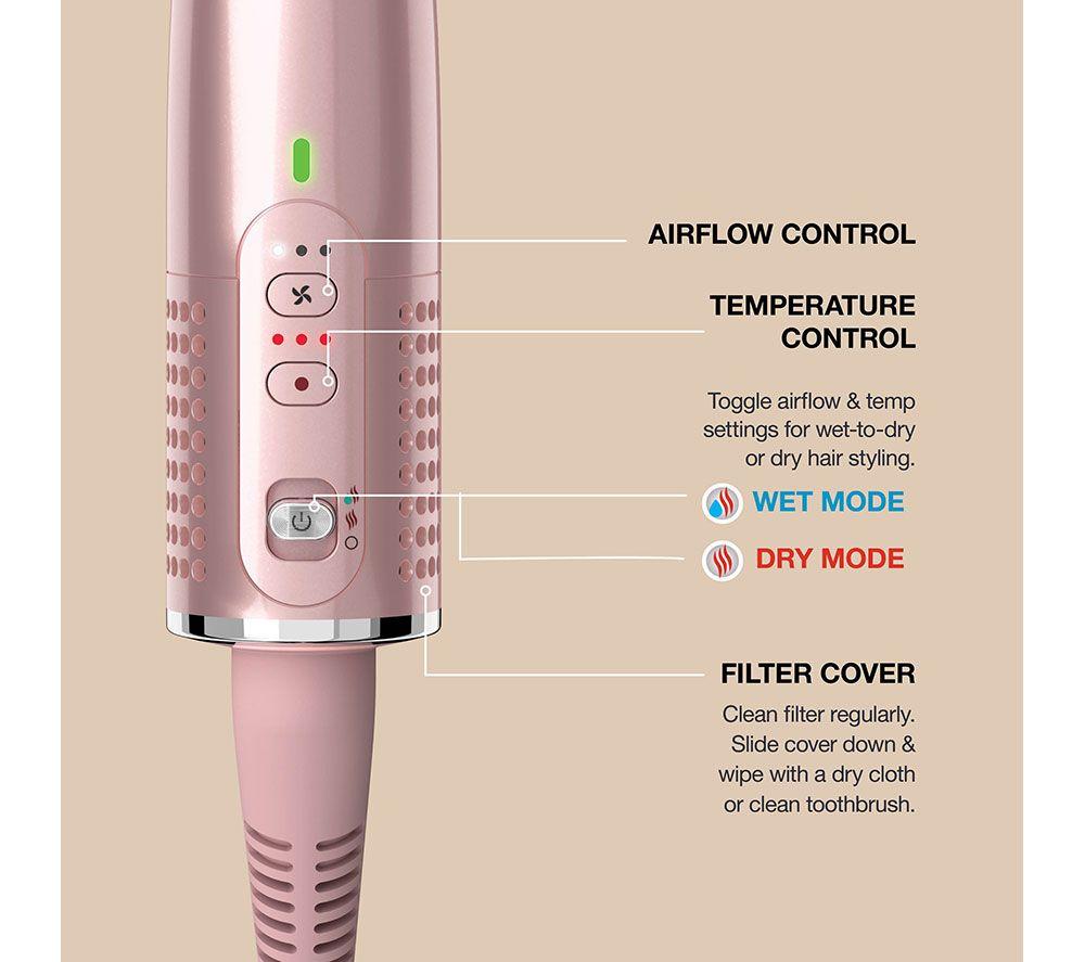 SHARK Glossi HT302UKPK 2-in-1 Hot Brush and Air Glosser - Lychee image number 10 of 14