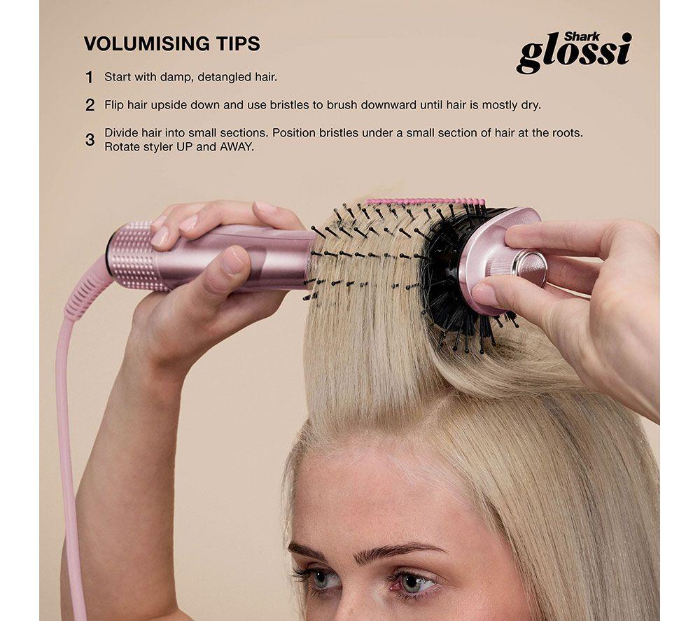 SHARK Glossi HT302UKPK 2-in-1 Hot Brush and Air Glosser - Lychee image number 12 of 14