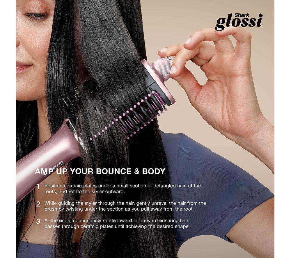 SHARK Glossi HT302UKPK 2-in-1 Hot Brush and Air Glosser - Lychee image number 14 of 14