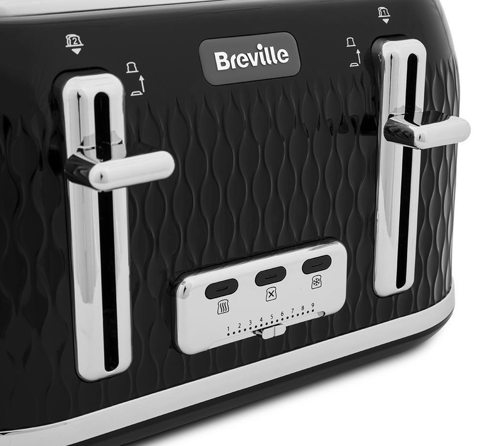 BREVILLE Curve VTT786 4-Slice Toaster - Black image number 7 of 10