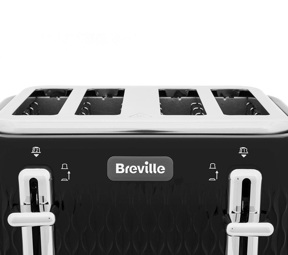 BREVILLE Curve VTT786 4-Slice Toaster - Black image number 10 of 10