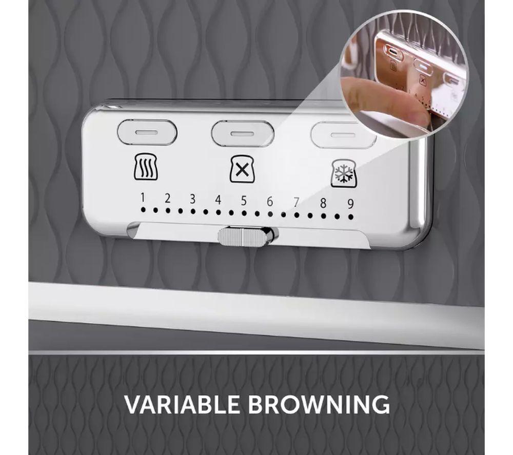 BREVILLE Curve VTR013 4-Slice Toaster - Grey image number 4 of 7