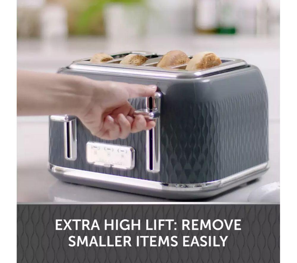 BREVILLE Curve VTR013 4-Slice Toaster - Grey image number 5 of 7