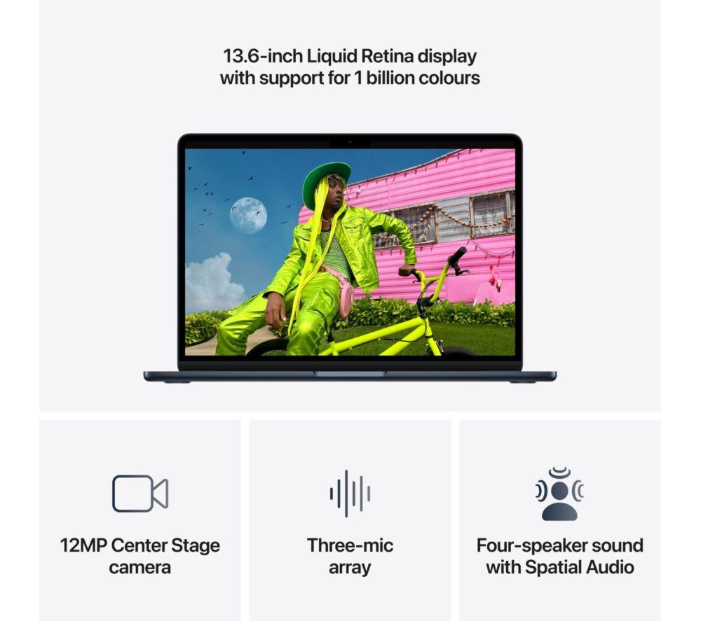 APPLE MacBook Air 13.6" (2026) - M5, 1 TB SSD, RAM 16 GB, Midnight image number 5 of 10