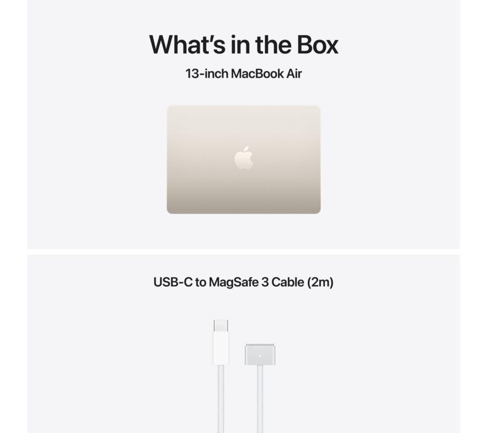 APPLE MacBook Air 13.6" (2026) - M5, 1 TB SSD, RAM 24 GB, Starlight image number 6 of 10