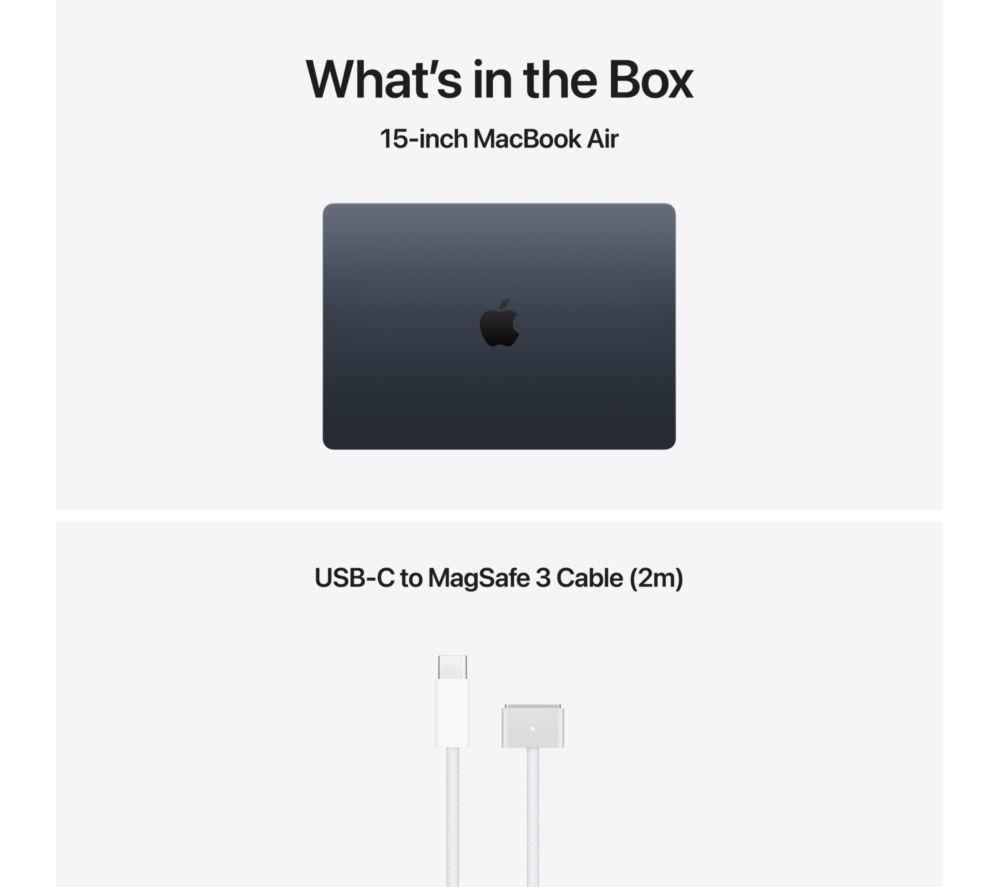 APPLE MacBook Air 15" (2026) - M5, 1 TB SSD, RAM 24 GB, Midnight image number 9 of 10
