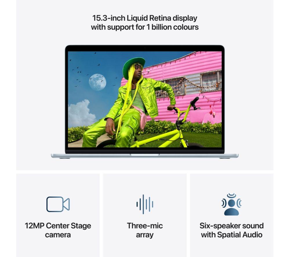 APPLE MacBook Air 15" (2026) - M5, 1 TB SSD, RAM 24 GB, Sky Blue image number 5 of 10
