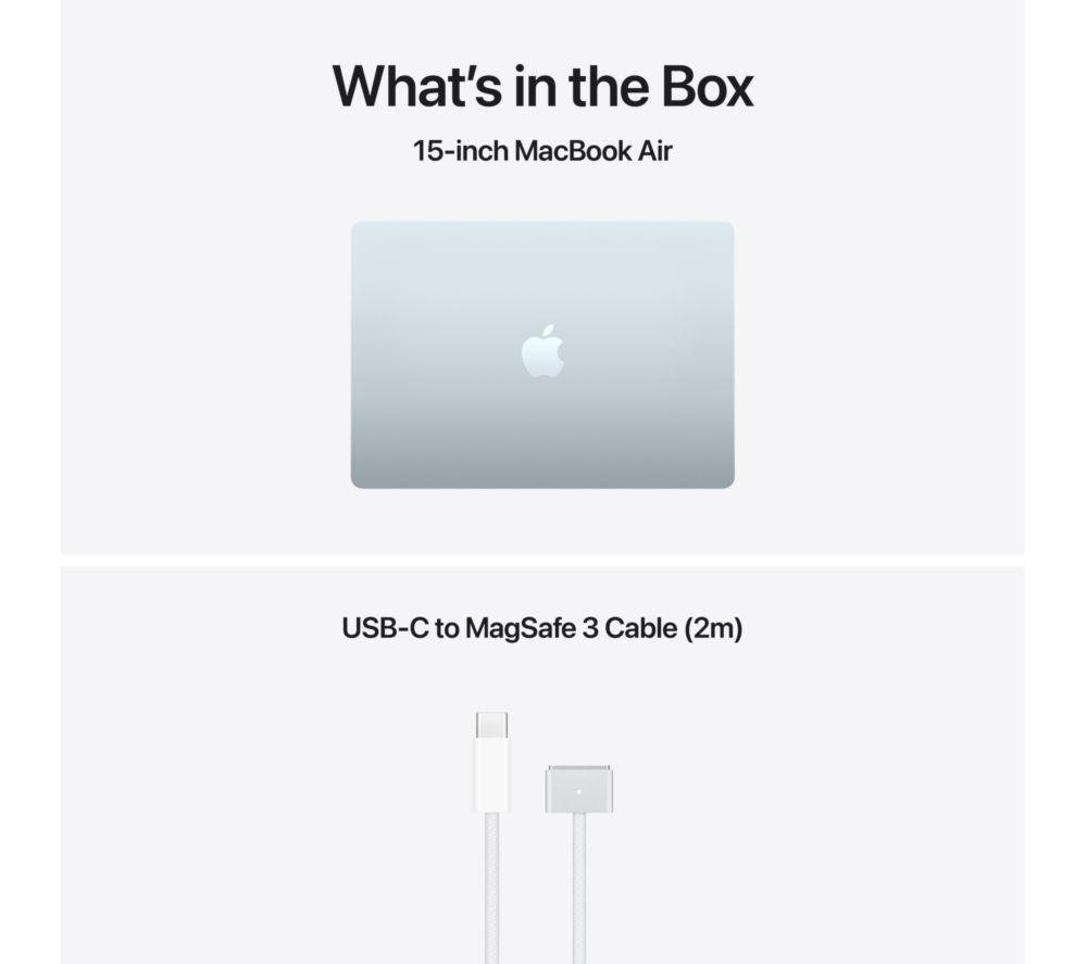 APPLE MacBook Air 15" (2026) - M5, 1 TB SSD, RAM 24 GB, Sky Blue image number 9 of 10