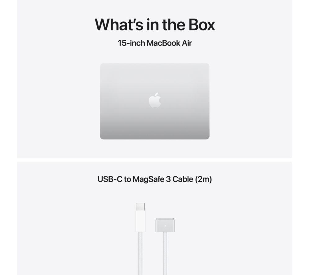 APPLE MacBook Air 15" (2026) - M5, 1 TB SSD, RAM 24 GB, Silver image number 9 of 10