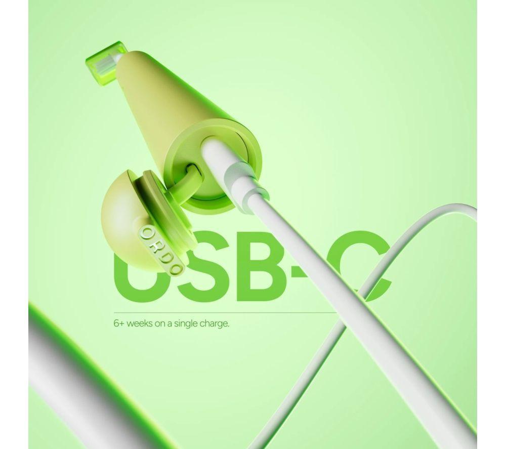 ORDO Sonic Edge Electric Toothbrush - Lime Sorbet image number 6 of 10