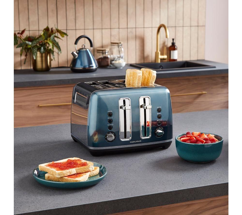 MORPHY RICHARDS Accents 242049 4-Slice Toaster - Blue image number 10 of 11