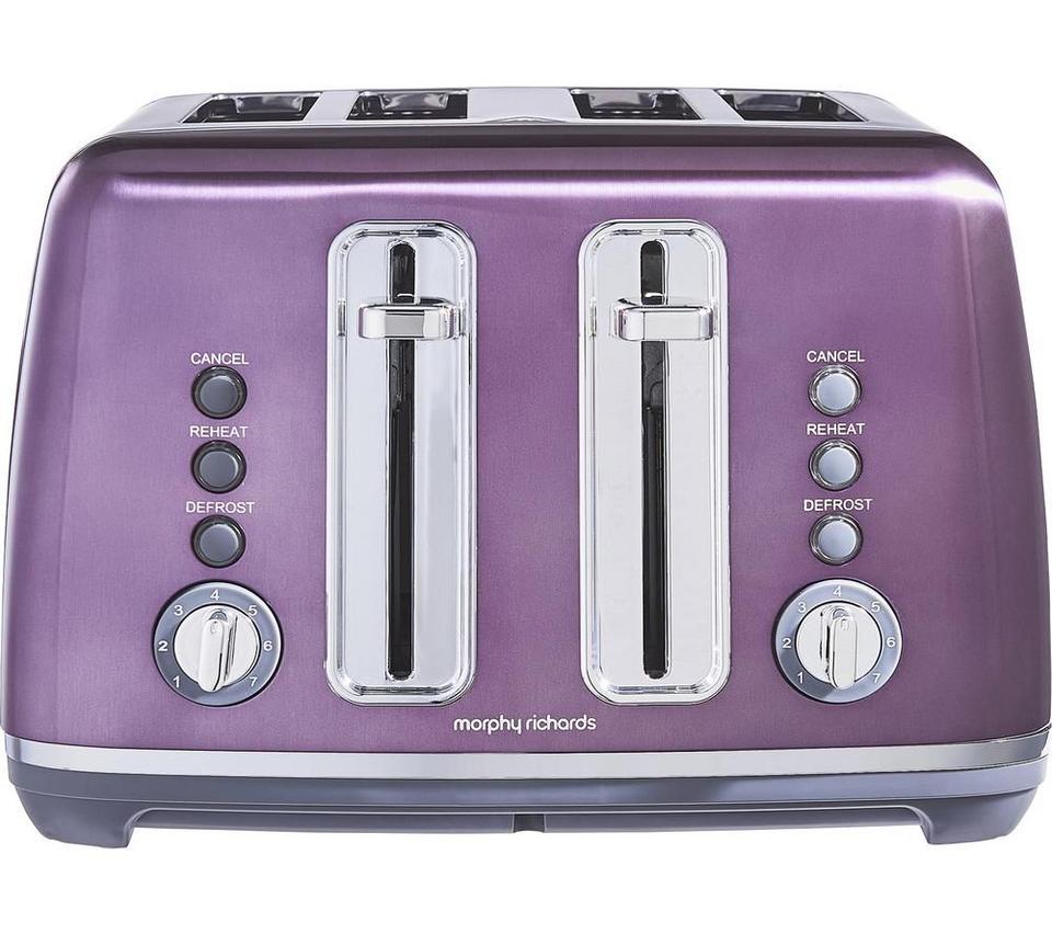 MORPHY RICHARDS Accents 242050 4-Slice Toaster - Purple