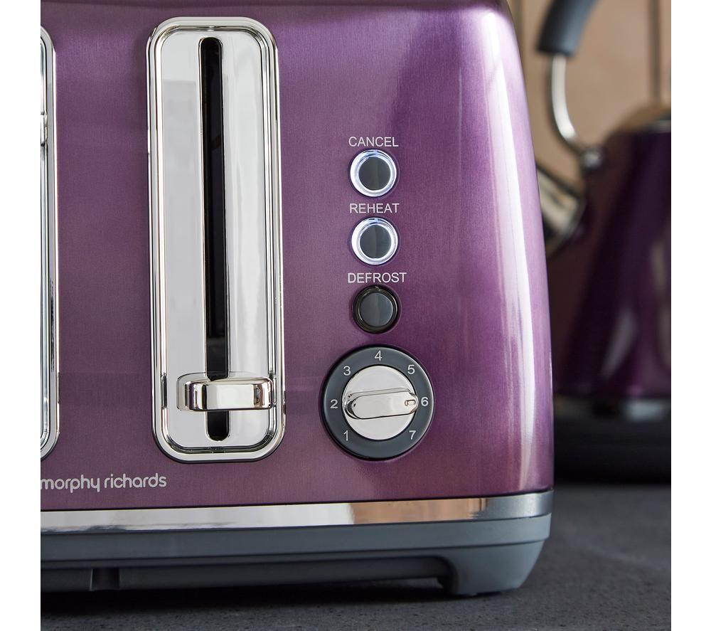 MORPHY RICHARDS Accents 242050 4-Slice Toaster - Purple image number 4 of 11
