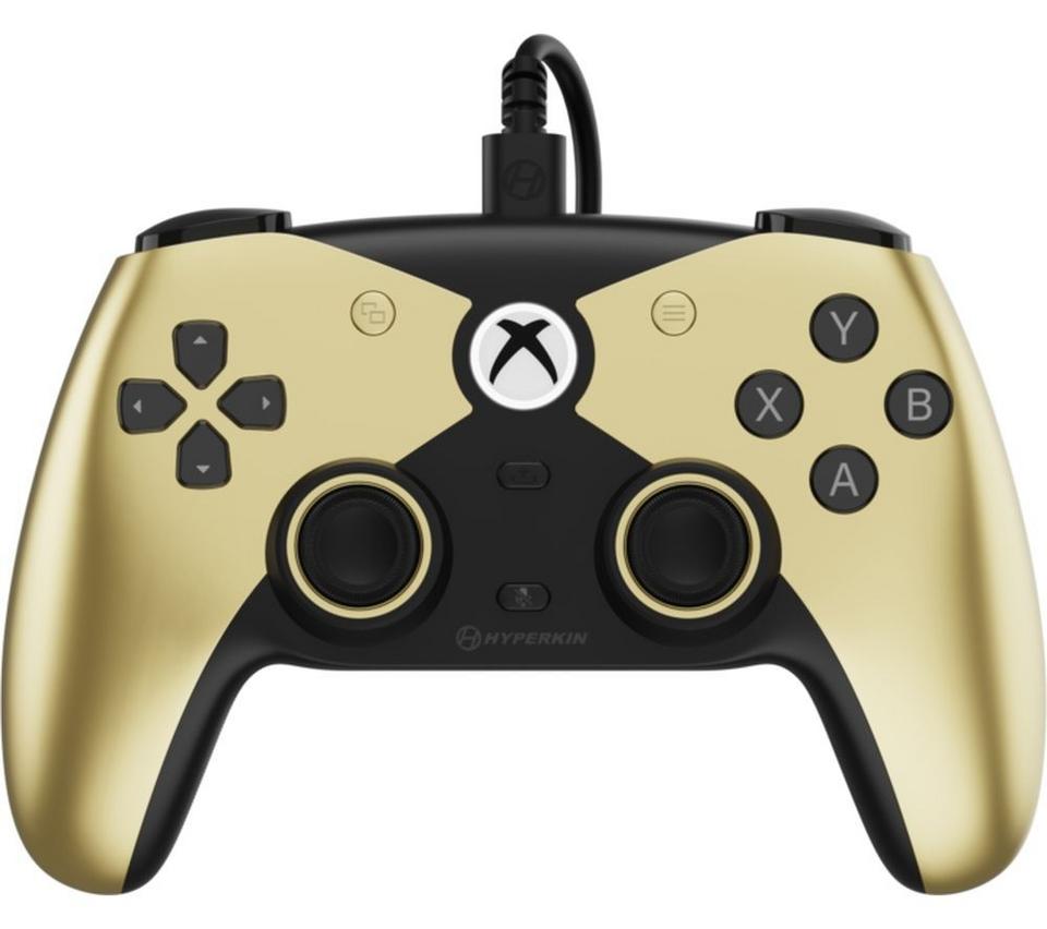 HYPERKIN Competitor Controller for Xbox One, Series X\|S & PC - Gold & Black