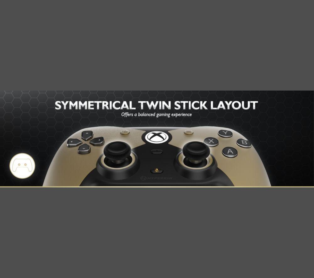 HYPERKIN Competitor Controller for Xbox One, Series X|S & PC - Gold & Black image number 4 of 9