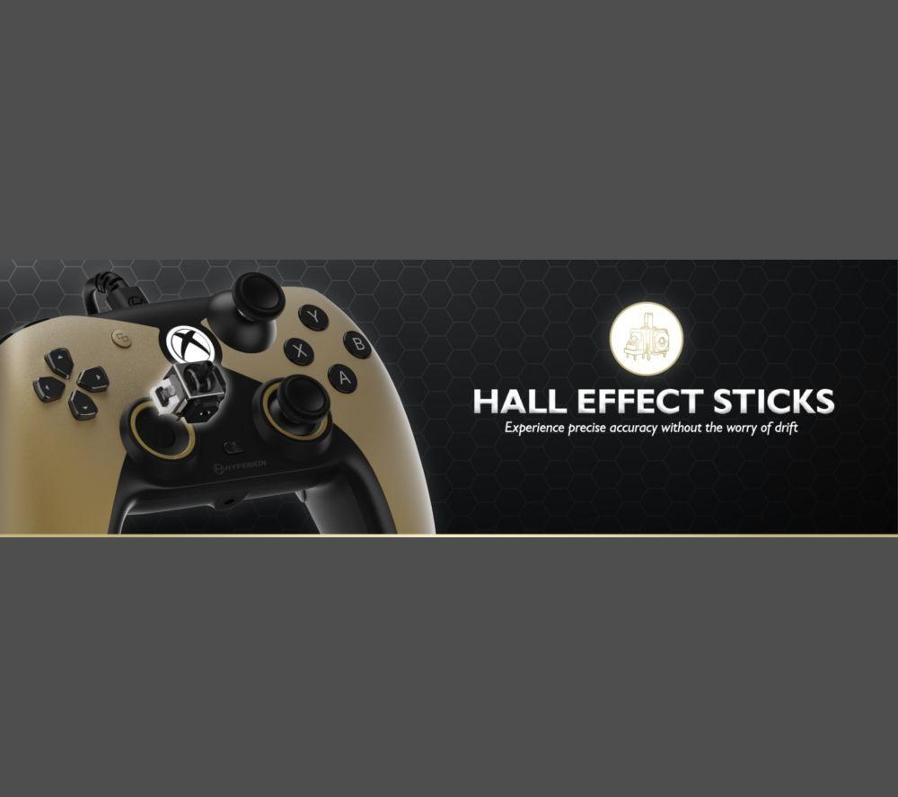 HYPERKIN Competitor Controller for Xbox One, Series X|S & PC - Gold & Black image number 5 of 9