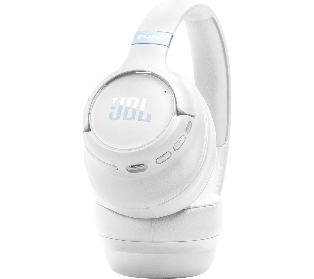JBL Tune 780NC Wireless Bluetooth Noise-Cancelling Headphones - White image number 8 of 9