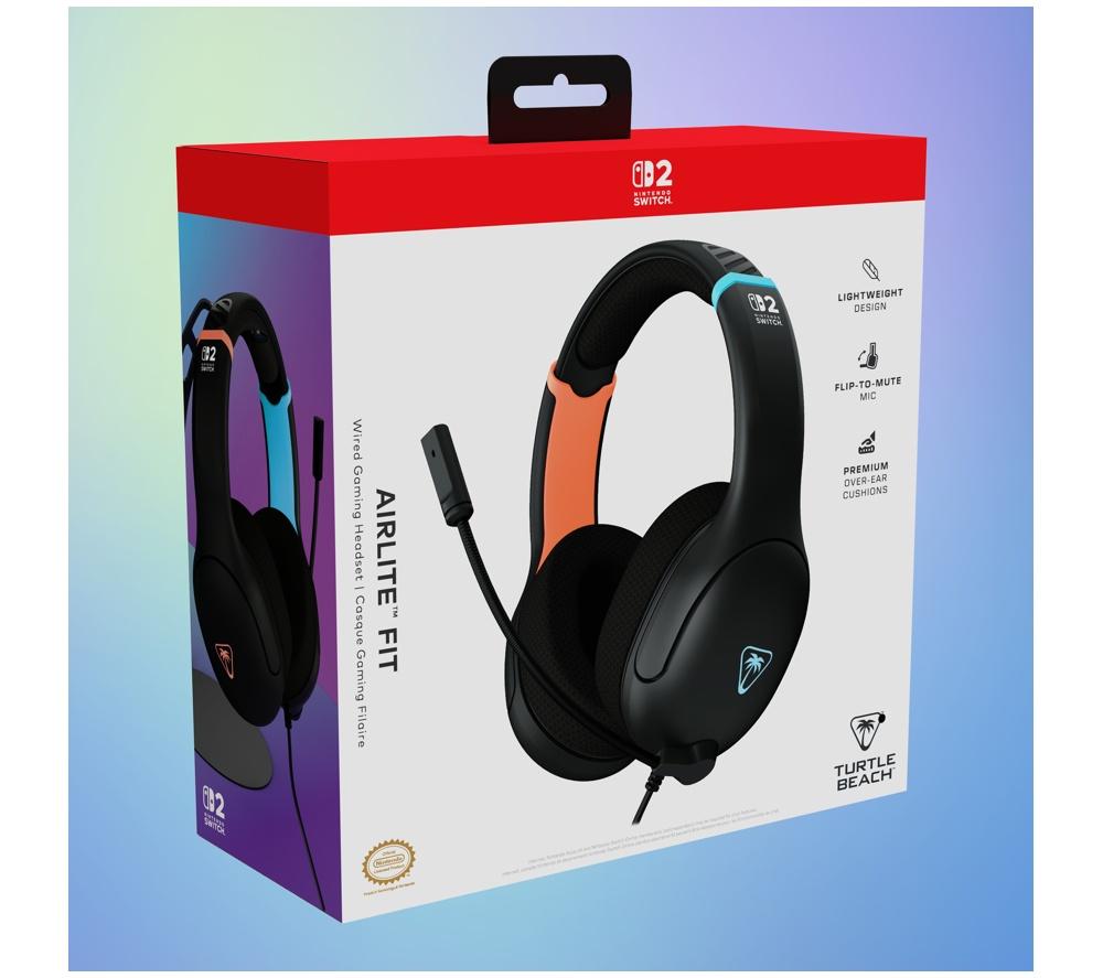 TURTLE BEACH Airlite Fit Gaming Headset for Switch 2 &ndash; Charcoal Black image number 2 of 10