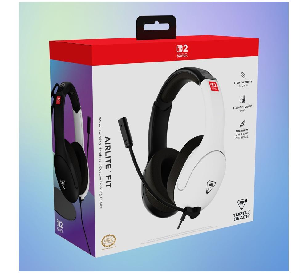 TURTLE BEACH Airlite Fit Gaming Headset for Switch 2 &ndash; White & Black image number 2 of 10