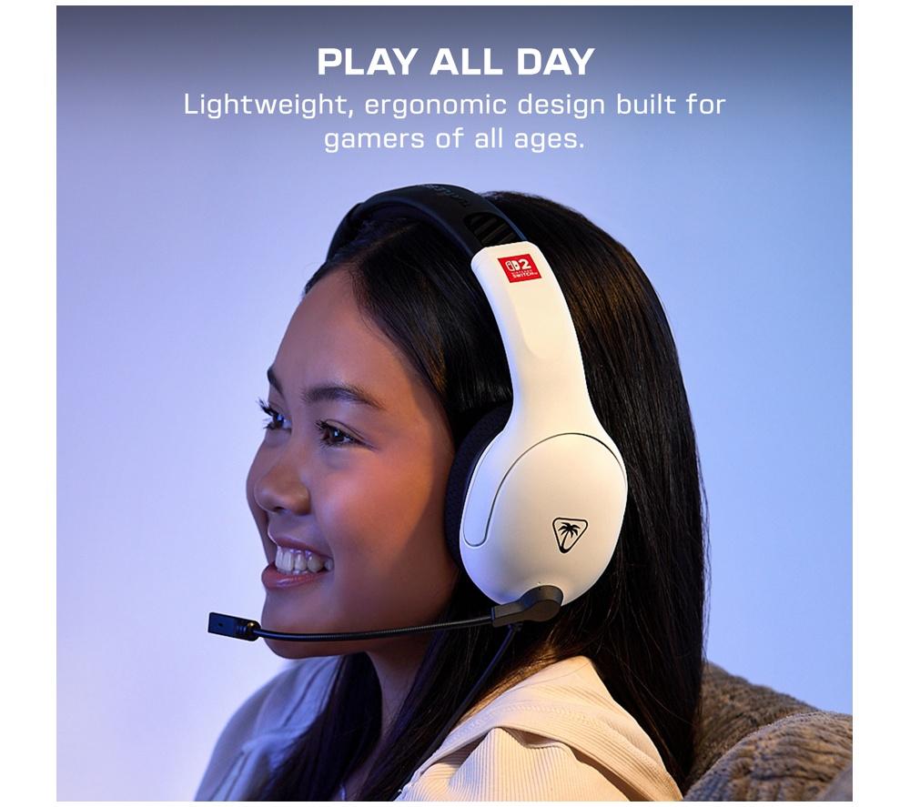 TURTLE BEACH Airlite Fit Gaming Headset for Switch 2 &ndash; White & Black image number 7 of 10