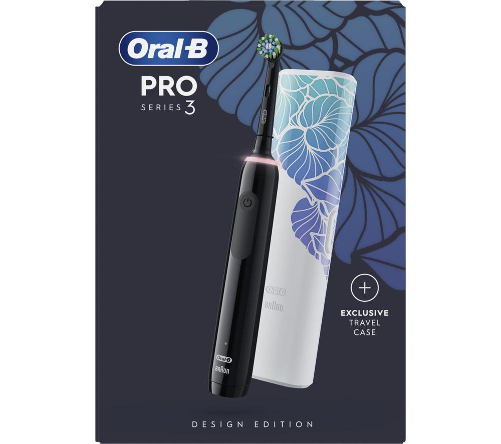 ORAL-B Pro 3 3500 Electric Toothbrush - Design Edition Black image number 2 of 5