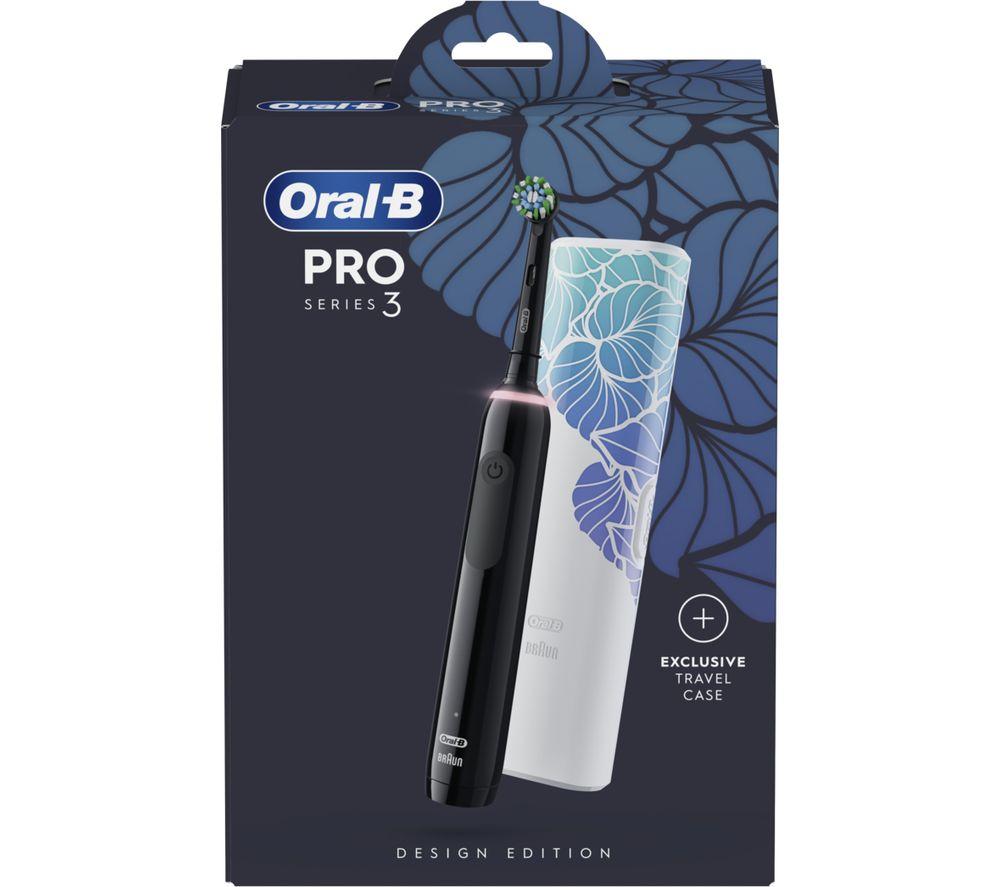 ORAL-B Pro 3 3500 Electric Toothbrush - Design Edition Black image number 4 of 5