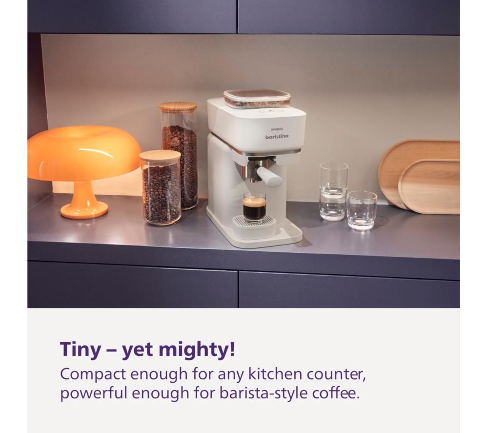 PHILIPS Baristina BAR303/00 Bean to Cup Coffee Machine - White image number 12 of 12