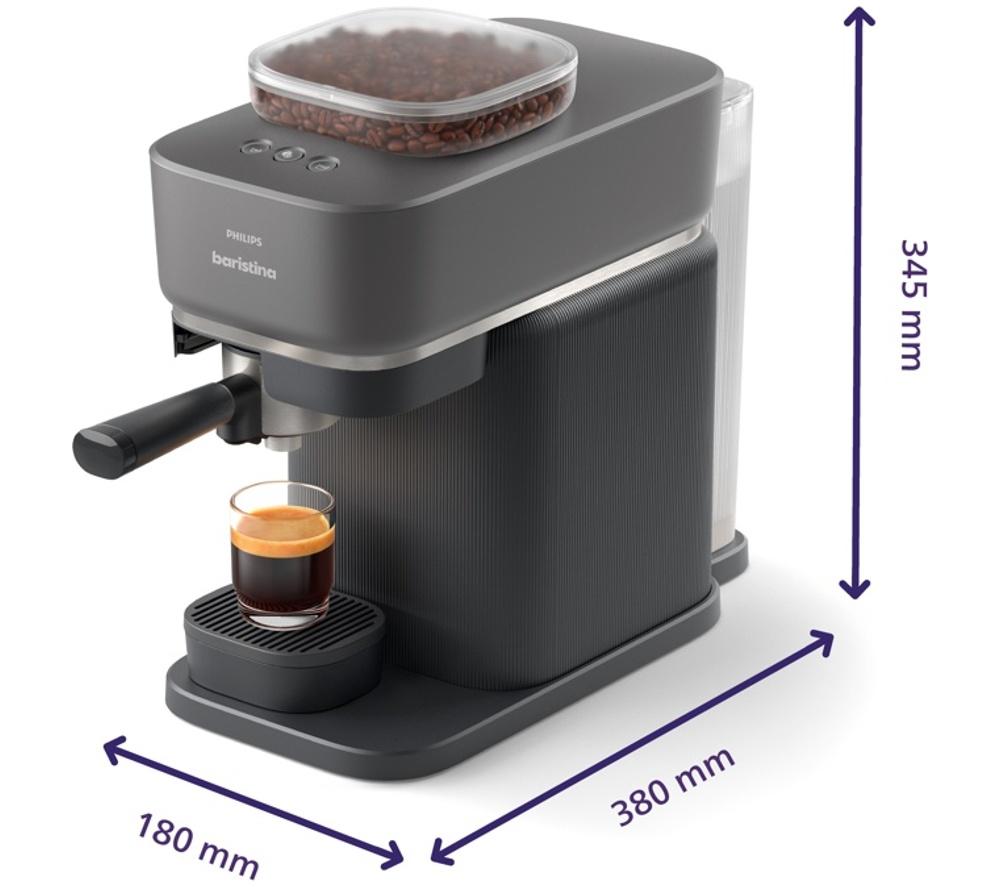 PHILIPS Baristina BAR300/60 Bean to Cup Coffee Machine - Black image number 11 of 11
