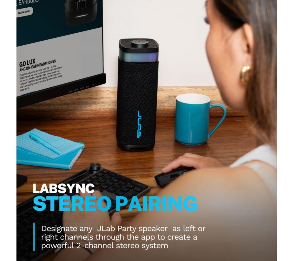 JLAB JBuds Party Portable Bluetooth Speaker - Black image number 5 of 8