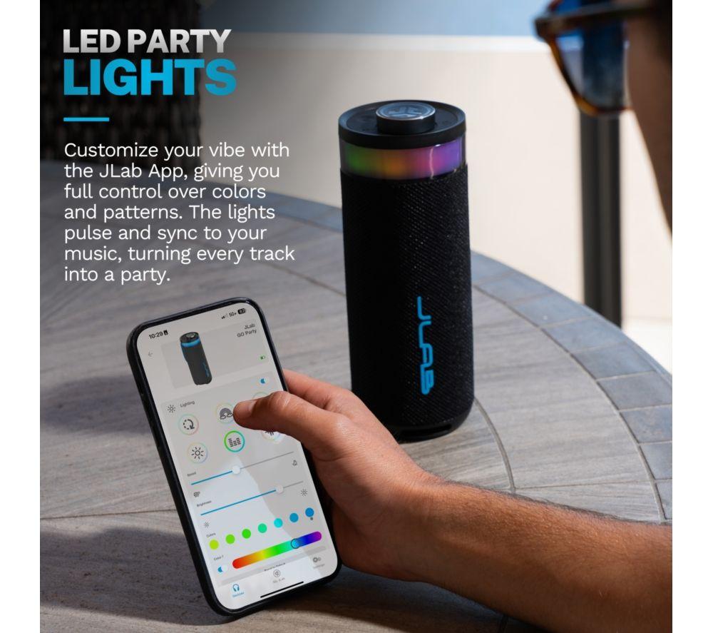 JLAB Go Party Portable Bluetooth Speaker - Black image number 3 of 10