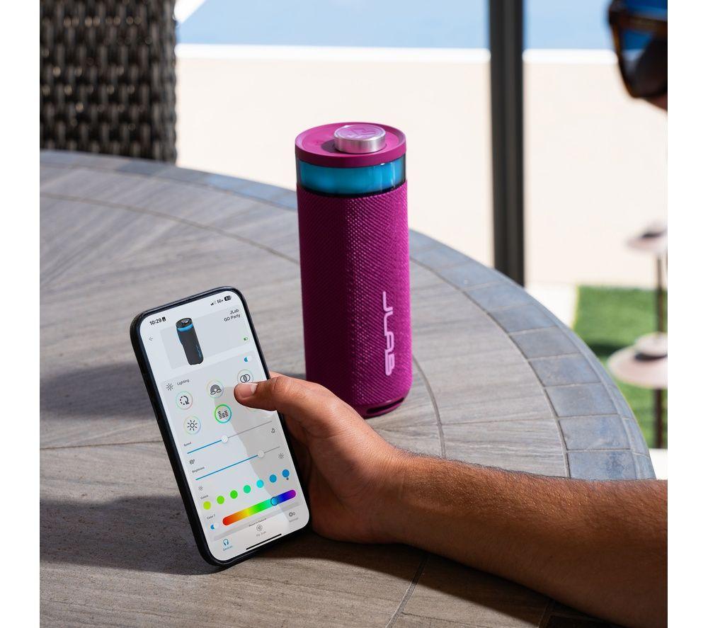 JLAB Go Party Portable Bluetooth Speaker - Mulberry image number 3 of 5
